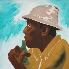 Chase Hall, James JR Smith, 2018, acrylic on canvas