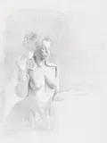 Lisa Yuskavage, e.m. 2, 2001, graphite on paper