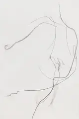 Albert Oehlen, Untitled, 2012, charcoal on paper