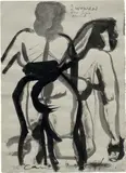Marlene Dumas, 2 Women on his Mind, He can't decide