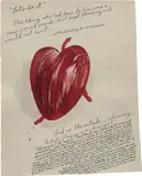 Untitled (Let's do it...) by Raymond Pettibon, 1992, watercolour and ink on paper, sold Dec 2024
