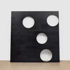 Untitled by Wade Guyton, 2006, painted wood, in 2 parts, offered Dec 2024
