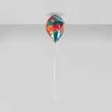 Jeppe Hein, Colourful Berlin #1, 2021, glass, fibre-reinforced plastic, chrome lacquer, magnet and string