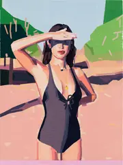 Looking West by Guy Yanai, 2022, oil on canvas, sold Dec 2024