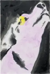 Anthony Cudahy, Howling, 2021, acrylic on paper