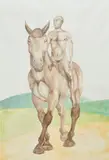 Elisabeth Frink, Horse and Rider, 1979, watercolour and graphite on paper