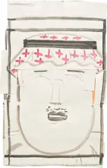 Rose Wylie, Bahrain, 2011, watercolour and graphite on paper collage