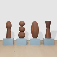 Peckham Bollards by Antony Gormley, cast iron, in 4 parts, sold Dec 2024