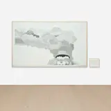 Charles Gaines, Explosion #19, 2007, graphite on paper, diptych