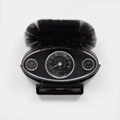 Romuald Hazoumè, National Heroines, 1999, car dashboard and brushes