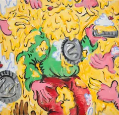 Olivia Sterling, Like Lumpy Custard, 2022, acrylic on canvas