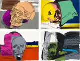 Skulls (F. & S. 157-160) by Andy Warhol, 1976, The complete set of four screenprints in colours, on Strathmore Bristol paper, the full sheets, sold Jan 2024