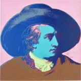 Goethe (see F. & S. 270-273) by Andy Warhol, 1982, Unique screenprint in colours, on Lenox Museum Board, the full sheet, offered Jan 2024