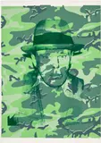 Joseph Beuys in Memoriam (see F. & S. 371) by Andy Warhol, 1986, Unique screenprint in colours, on Arches 88 paper, the full sheet, sold Jan 2024
