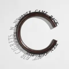 Ed Ruscha, Wen Out for Cigrets N Never Came Back, 2017, Cast bronze with hand applied patina, with the accompanying colophon, contained in the original handmade wooden presentation box