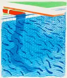 David Hockney, Pool Made with Paper and Blue Ink for Book, from Paper Pools (T.G. 269, M.C.A.T. 234)