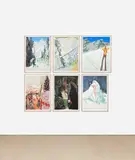 Peter Doig, Zermatt (D1), 2022, The complete set of six giclée prints in colours, on cotton smooth rag paper, the full sheets