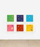 Love Poems by Damien Hirst, 2014, The complete set of six photo-gravure etchings with lithographic overlay in colours, on Arches paper, all with full marg, sold Jan 2024