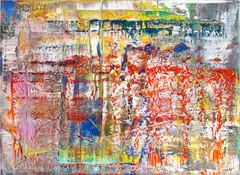 Abstraktes Bild (P1) by Gerhard Richter, chromogenic print, flush-mounted to aluminium with metal strainer on the reverse, sold Jan 2024