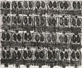 Rashid Johnson, Untitled (Anxious Crowd), 2018, Soft-ground etching, on Somerset Velvet paper, the full sheet