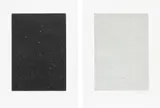 Vija Celmins, Divided Night Sky; and Reverse Galaxy, 2010, One mezzotint, and one etching with drypoint, on Magnani Pescia Satinato paper, with full margins