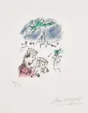 Marc Chagall, David (M. 700), 1974, Lithograph in colours, on Arches paper, with full margins