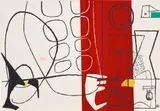 Le Corbusier, Jeux (Games), from Cortège (Procession) (W. 95), 1960, Lithograph in colours, on BFK Rives paper, the full sheet