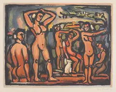 Georges Rouault, Automne (Autumn) (C. & R. 288), 1930, Aquatint in colours, on laid Montval paper, with full margins