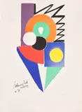 Sonia Delaunay, Danseuse Tango (Tango Dancers), circa 1970, Lithograph in colours, on Arches paper, with full margins