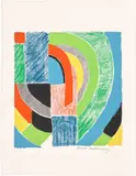 Sonia Delaunay, Lamelles (Slats), 1978, Lithograph in colours, on Arches paper, with full margins
