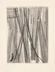 G 22 (RMM 81) by Hans Hartung, 1953, Etching and aquatint, on Arches paper, with full margins, sold Jan 2024