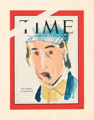 Richard Hamilton, Self-Portrait (L. 62), 1967, Screenprint in colours, on Schoellershammer paper, with full margins