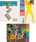 Allen Jones and Peter Phillips, 11 Pop Artists, Volume I and II: three plates, 1965, One lithograph in colours, and two screenprints in colours, on wove paper, the full sheets