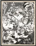 Frank Stella, Swan Engraving Framed I, from Swan Engravings (T. 608, A. & K. 167), 1984, Etching and relief, on TGL handmade paper, the full sheet