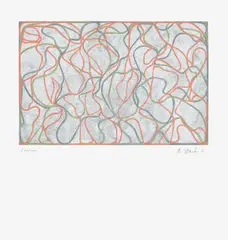Brice Marden, Distant Muses (G. 1881), 2000, Screenprint in colours, on Somerset Velvet paper, with full margins
