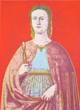 Saint Apollonia (F. & S. 330) by Andy Warhol, 1984, Screenprint in colours, on Essex Offset Kid Finish paper, the full sheet, sold Jan 2024