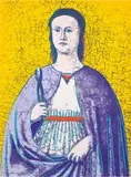 Saint Apollonia (F. & S. 333) by Andy Warhol, 1984, Screenprint in colours, on Essex Offset Kid Finish paper, the full sheet, offered Jan 2024