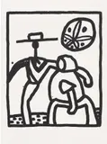 Keith Haring, Untitled (Kutztown) (L. pp. 134-135), 1989, Screenprint, on wove paper, with full margins
