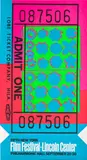 Lincoln Center Ticket (see F. & S. 19, R. p. 130) by Andy Warhol, 1967, Screenprint in colours, on light wove paper, the full sheet, sold Jan 2024