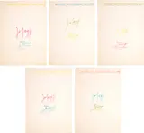 Joseph Beuys, Filzbriefe (Felt Letters) (S. 107), 1974, The complete set of five pieces of white felt, with printed letterhead and inscriptions by Joseph Beuys and Jürg Brodmann