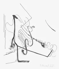 Meditation über bürokratische Tendenzen bei TZK (Meditation on Bureaucratic Tendencies at TZK) by Albert Oehlen, 2020, Lithograph, on wove paper, with full margins, sold Jan 2024