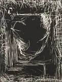Georg Baselitz, Kopf im Fenster (Head in the Window), from Das Straßenbild (The Street Scene) (G. 114), 1979-81, Linocut, on wove paper, the full sheet