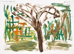 Untitled by Günther Förg, 1998, Monotype in colours, on wove paper, with full margins, sold Jan 2024
