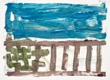Günther Förg, Untitled, 1998, Monotype in colours, on wove paper, with full margins