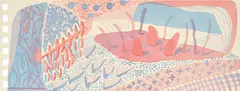 Composition Red & Blue by David Hockney, 2005, Offset lithograph in colours, on wove paper, the full sheet, with the accompanying blue paper portfolio with the artist', sold Jan 2024