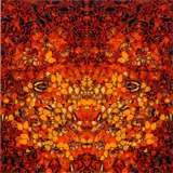 Fire, from The Elements (H6-8) by Damien Hirst, 2020, Giclée print in colours, flush-mounted to aluminium with metal strainer on the reverse (as issued), sold Jan 2024