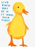 David Shrigley, Live Each Day As If It Were Your First, 2022, Screenprint in colours, on Somerset paper, the full sheet