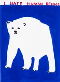 David Shrigley, I Hate Humans, 2022, Screenprint in colours, on Somerset Satin paper, the full sheet
