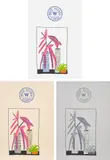 Notepad Doodle 3 (State I-III) by Jonas Wood, 2018, The complete set of three lithographs in colours, on various papers, the full sheets, offered Jan 2024