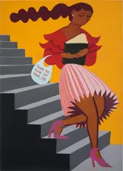 Grace Weaver, Novella, 2020, Giclée print in colours with unique hand-colouring in gouache, on wove paper, the full sheet